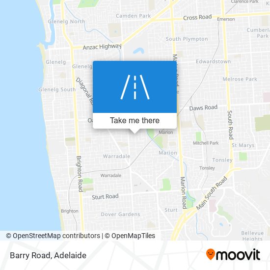 Barry Road map