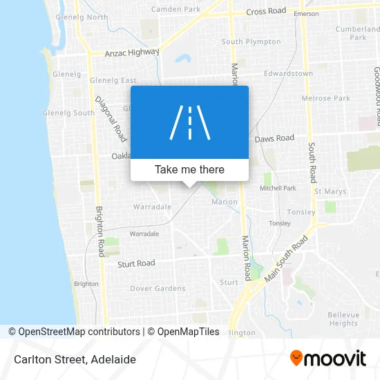 Carlton Street map
