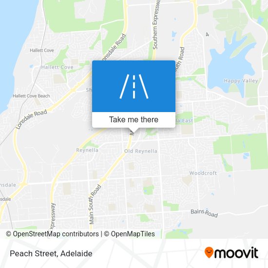 Peach Street map