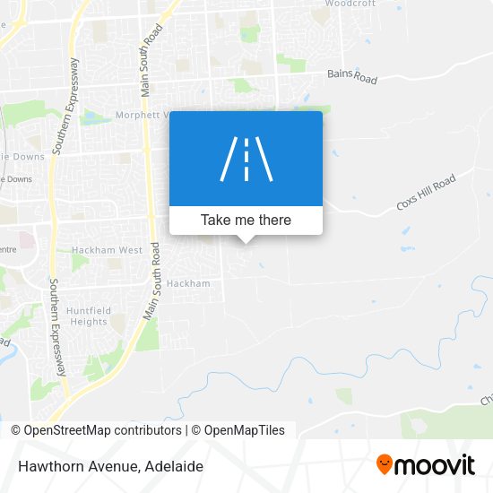 Hawthorn Avenue map