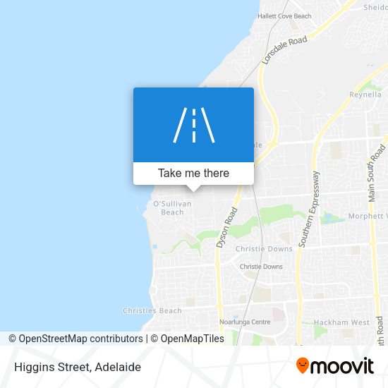 Higgins Street map
