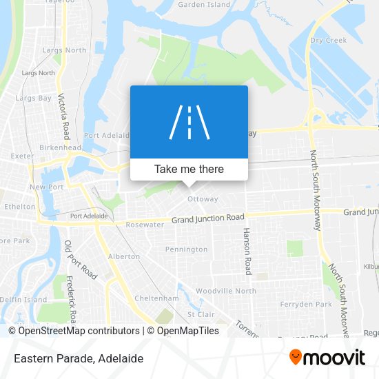 Eastern Parade map