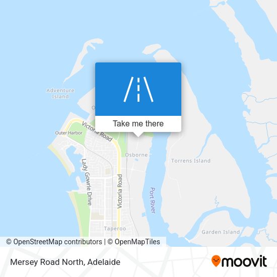 Mersey Road North map