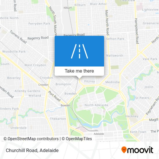 Churchill Road map