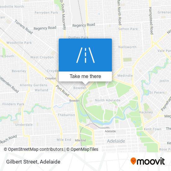 Gilbert Street map