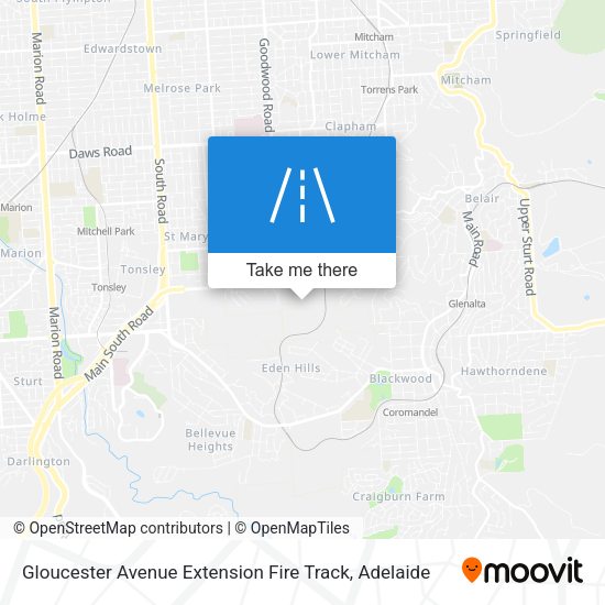 Gloucester Avenue Extension Fire Track map