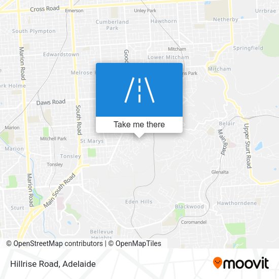 Hillrise Road map
