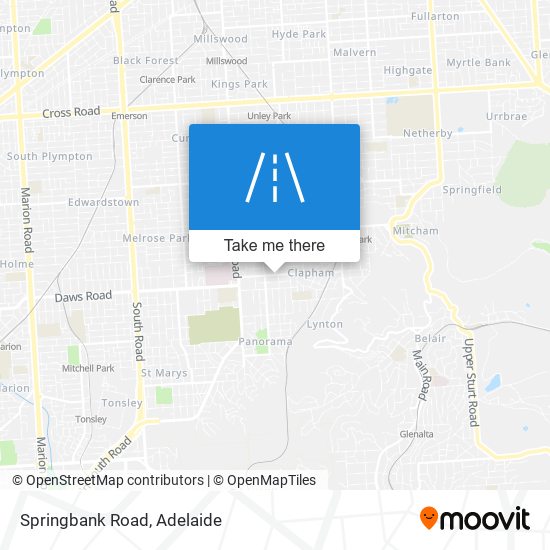 Mapa Springbank Road