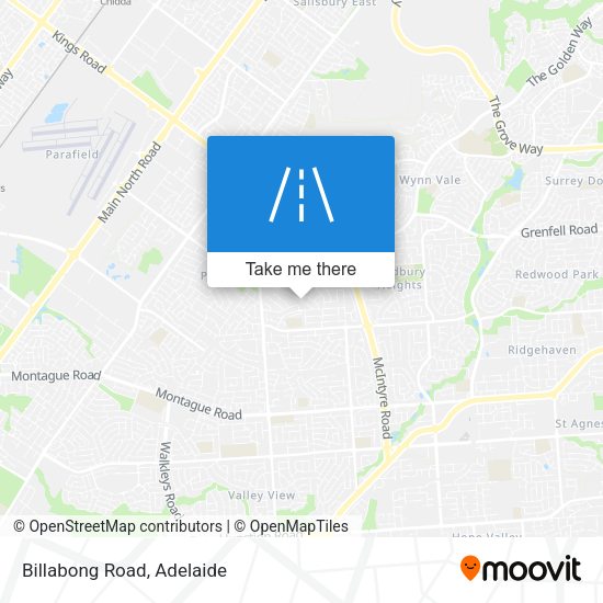 Billabong Road map