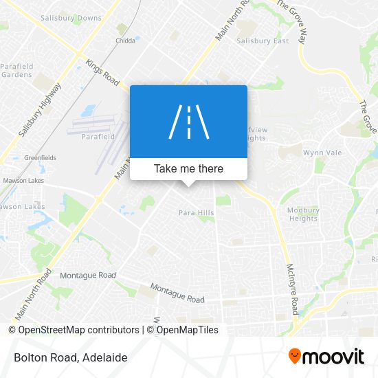 Bolton Road map