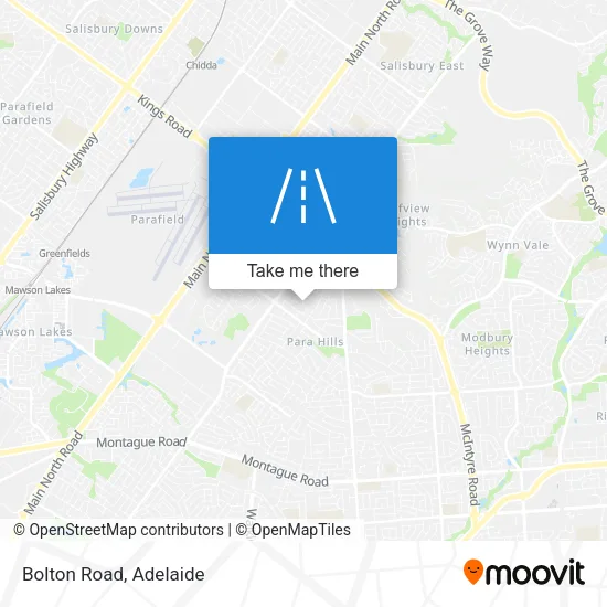 Bolton Road map