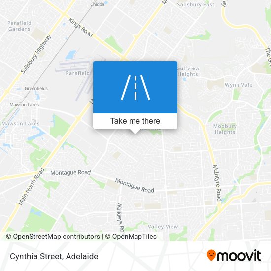 Cynthia Street map
