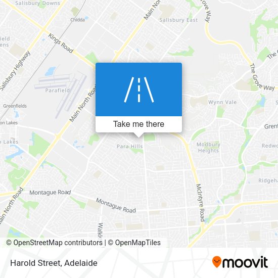 Harold Street map