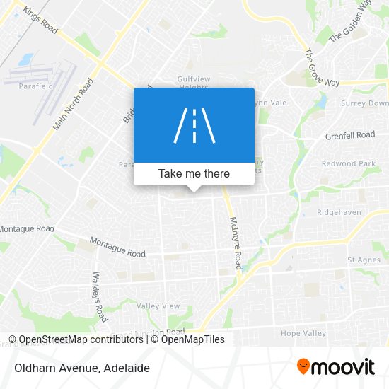 Oldham Avenue map