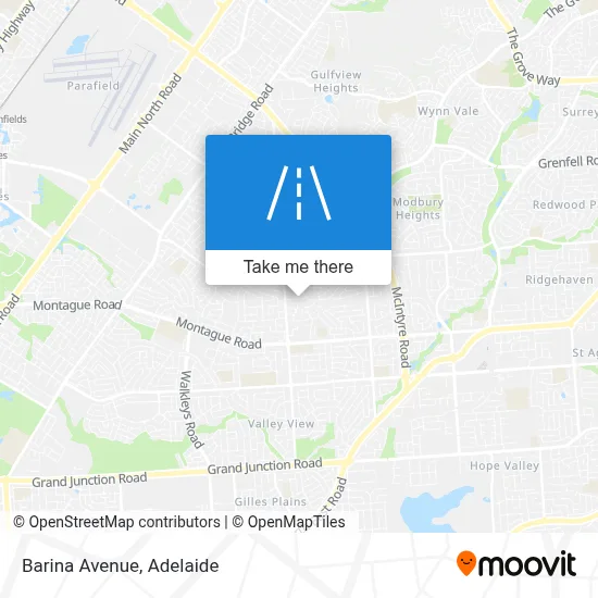Barina Avenue map