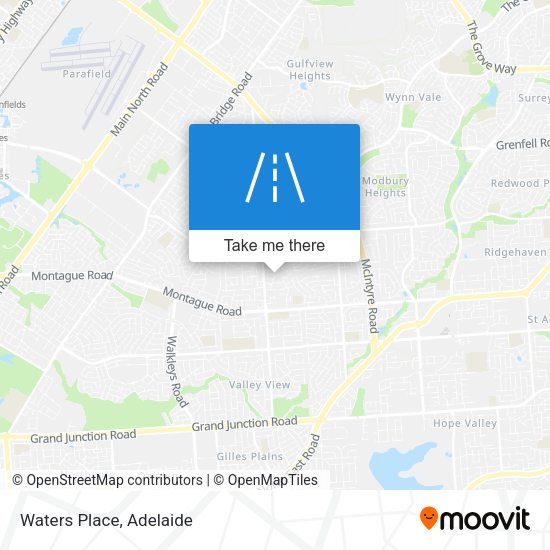 Waters Place map