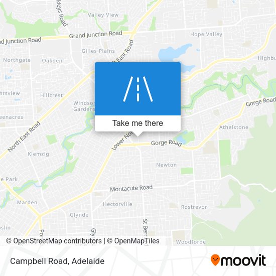 Campbell Road map