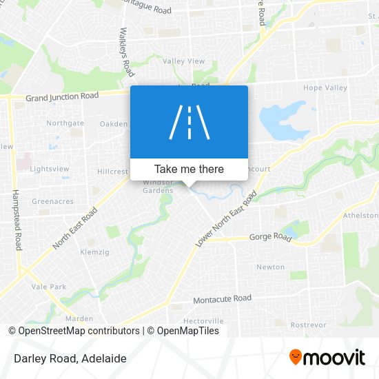 Darley Road map