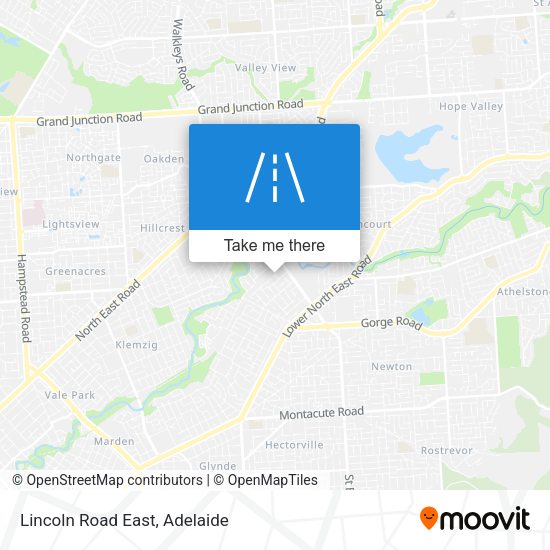 Lincoln Road East map
