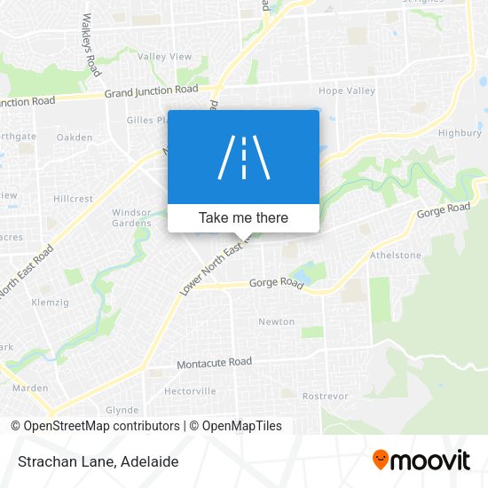 Strachan Lane map