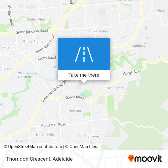 Thorndon Crescent map