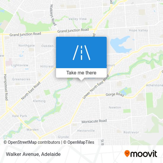 Walker Avenue map