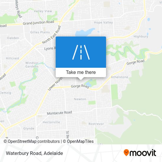 Waterbury Road map