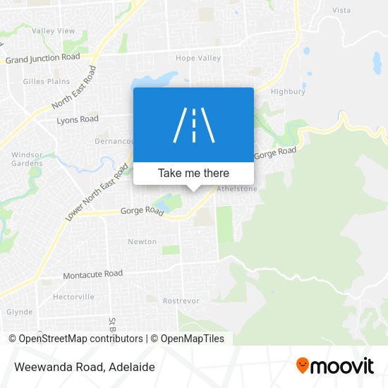 Weewanda Road map