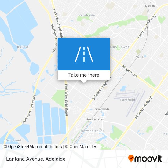 Lantana Avenue map