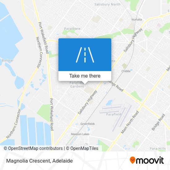Magnolia Crescent map