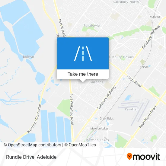 Mapa Rundle Drive
