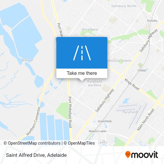 Saint Alfred Drive map