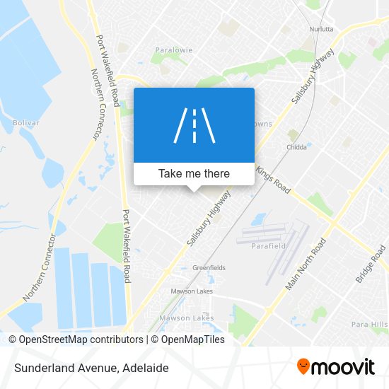 Sunderland Avenue map