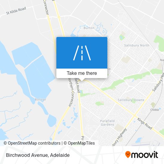 Birchwood Avenue map