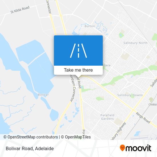 Bolivar Road map