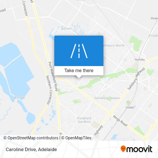 Caroline Drive map