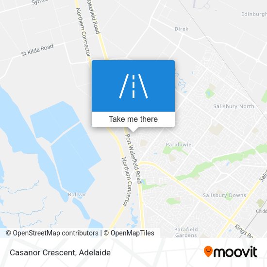 Casanor Crescent map