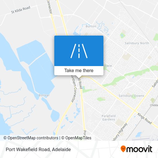 Port Wakefield Road map