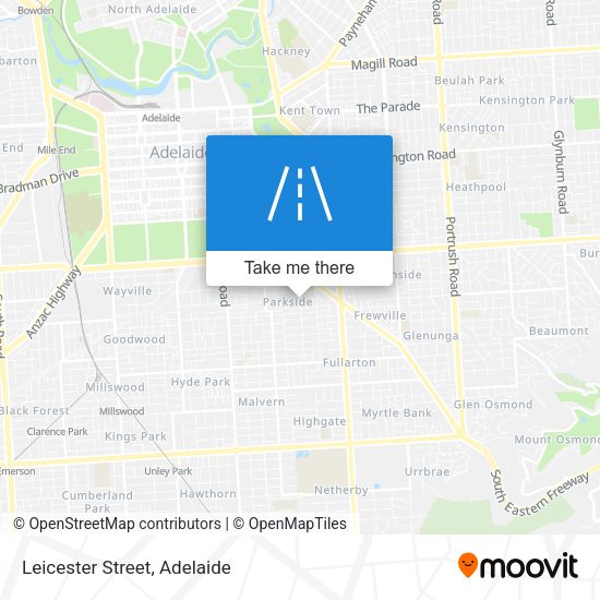 Leicester Street map