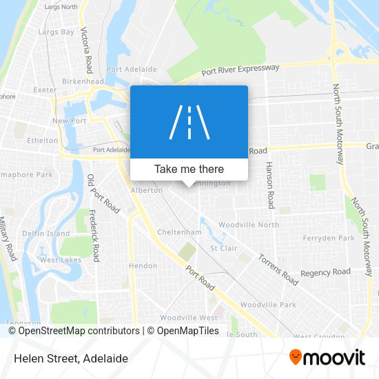 Helen Street map
