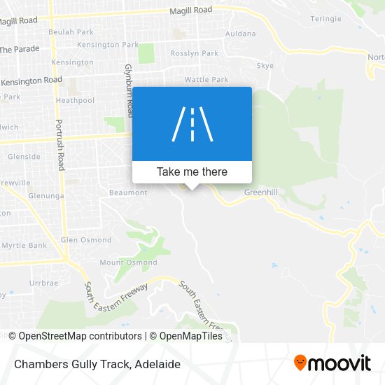 Chambers Gully Track map