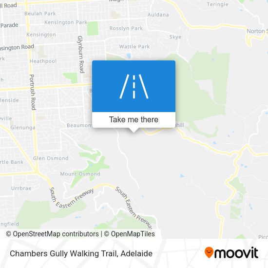 Chambers Gully Walking Trail map