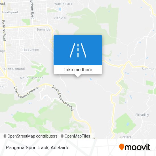 Pengana Spur Track map