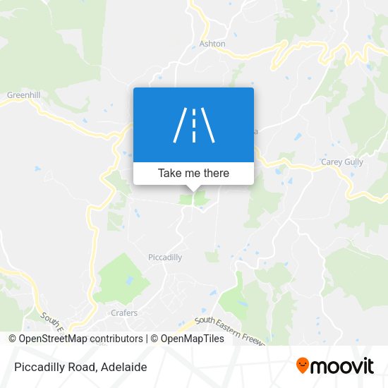 Piccadilly Road map
