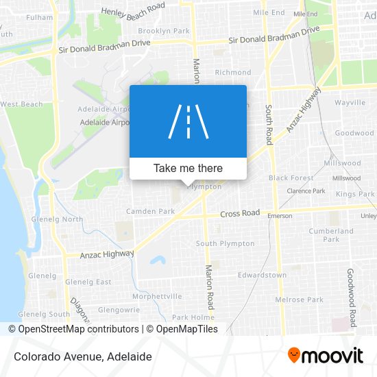 Colorado Avenue map