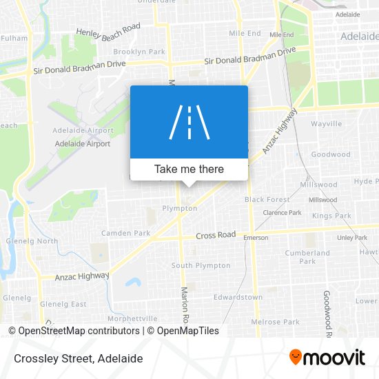 Crossley Street map