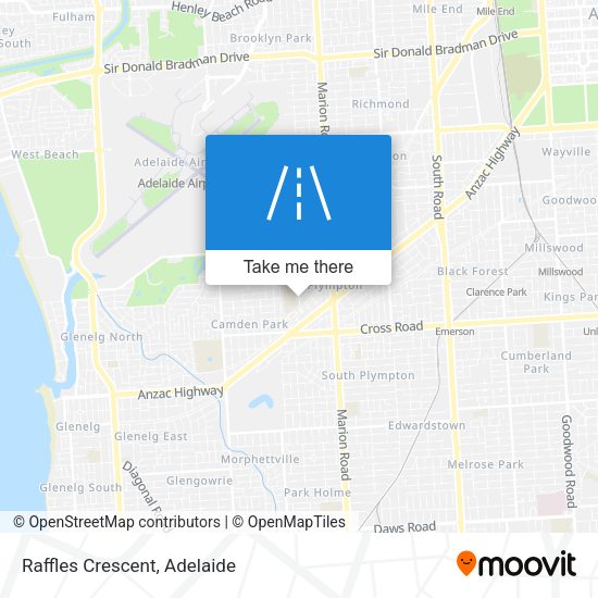 Raffles Crescent map