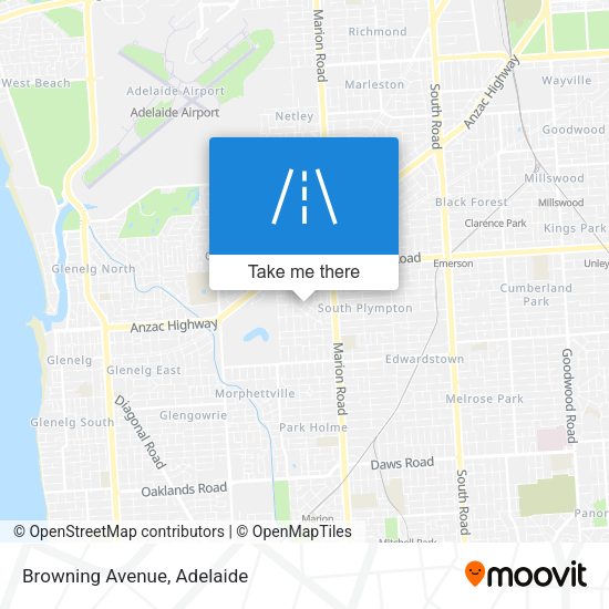 Browning Avenue map