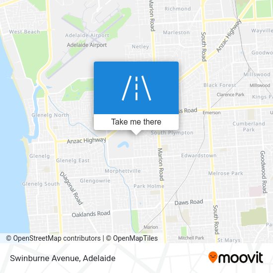Swinburne Avenue map