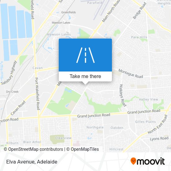 Elva Avenue map